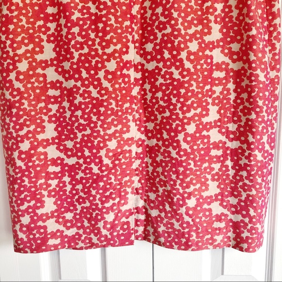 Doncaster Linen & Silk Salmon Pink Floral Print Mini Skirt Size 14 - Picture 13 of 16